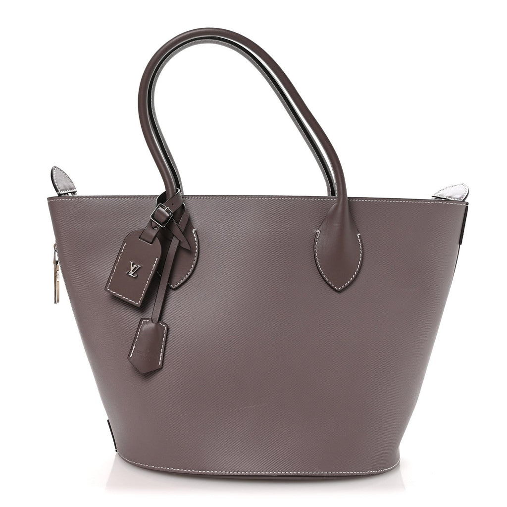 Veau Satin Holdall PM Gris