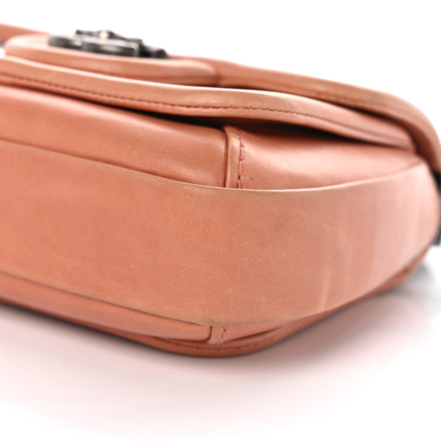 Calfskin Quilted Small Prestige Top Handle Flap Pink