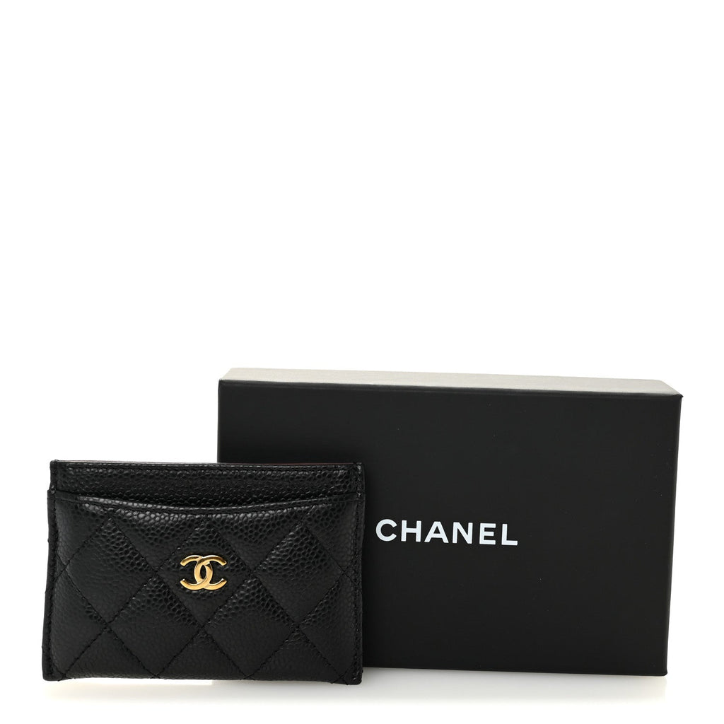 Caviar Quilted  Holder Black