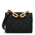 Lambskin Embossed Monogram Coussin BB Black
