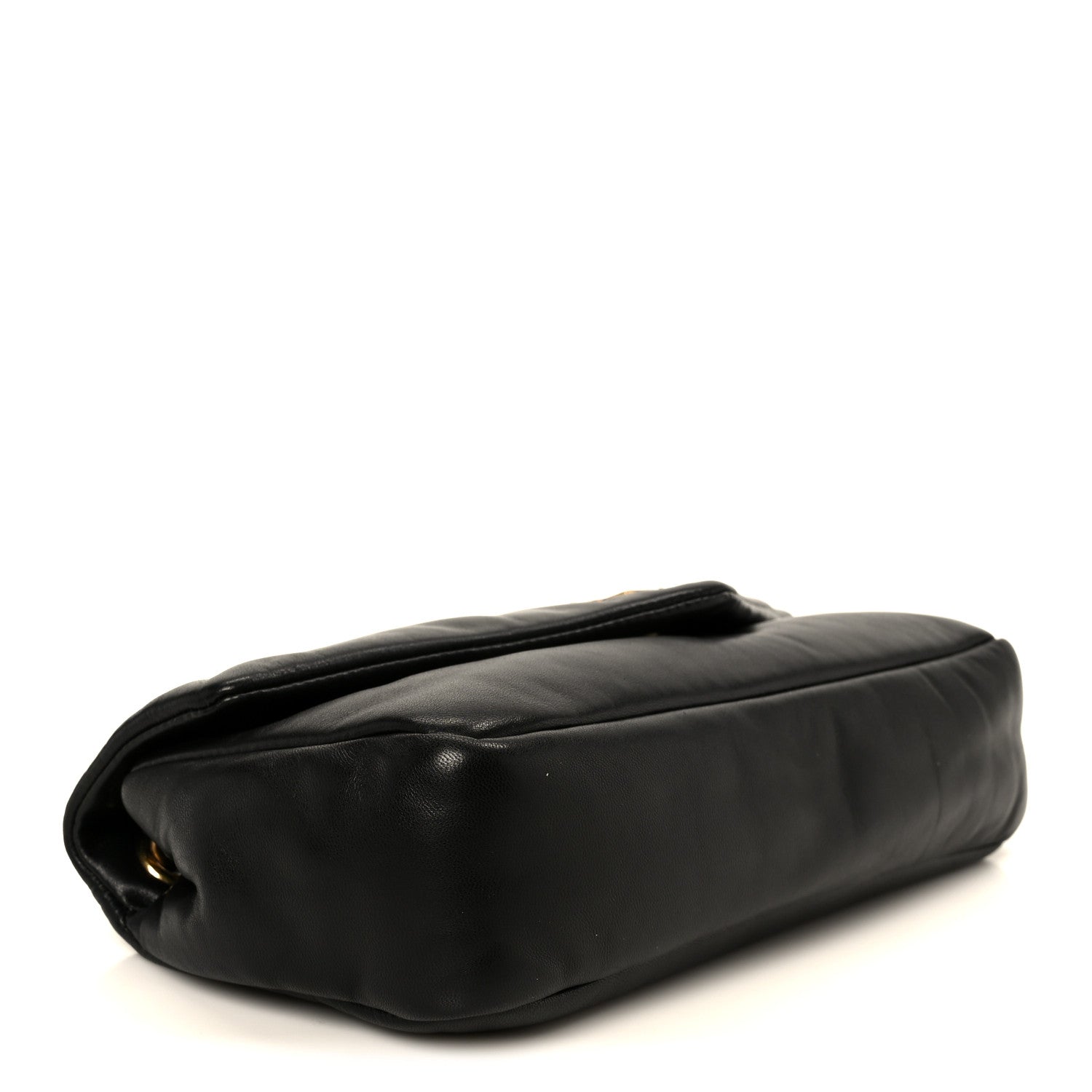 Plunged Lambskin Calypso Black
