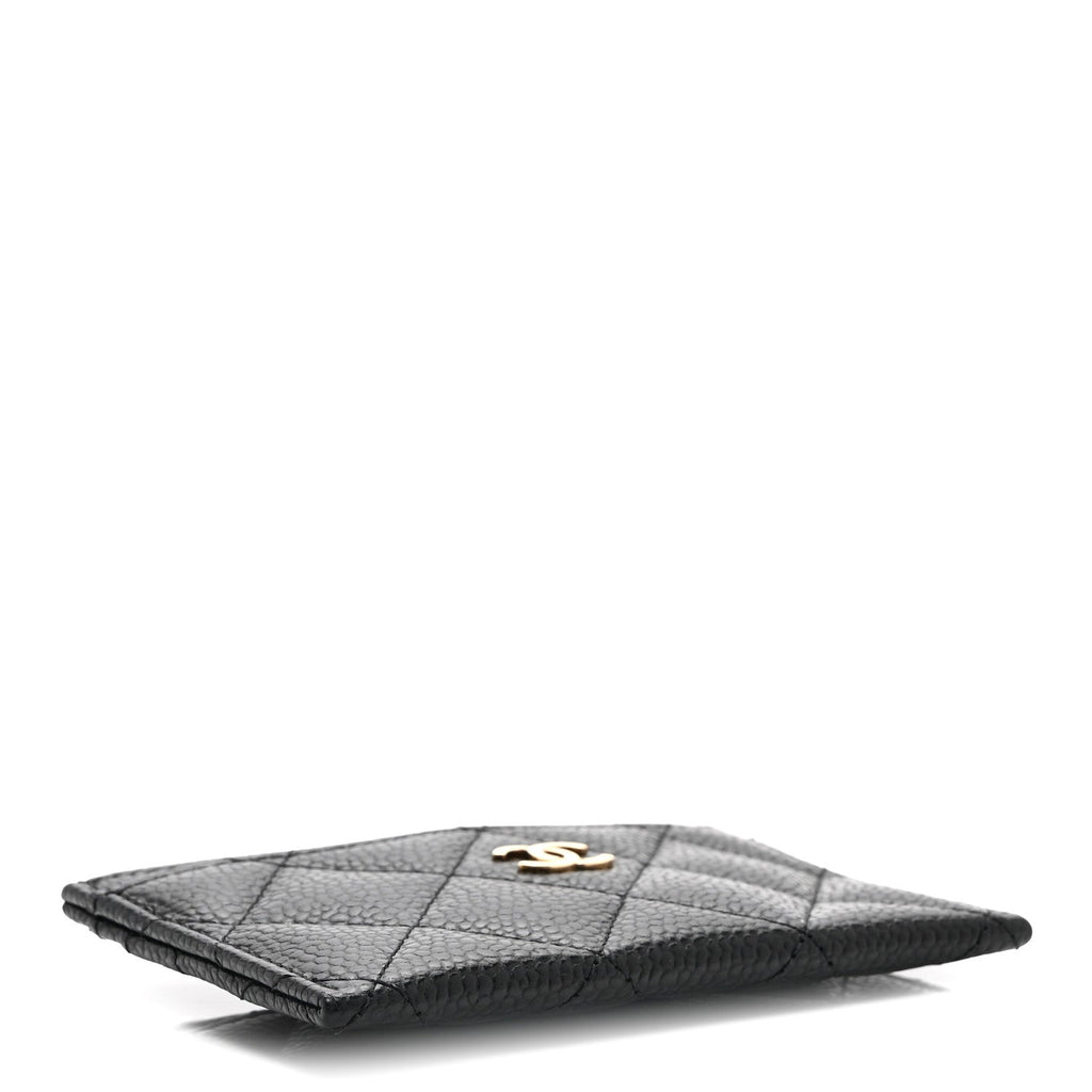 Caviar Quilted  Holder Black