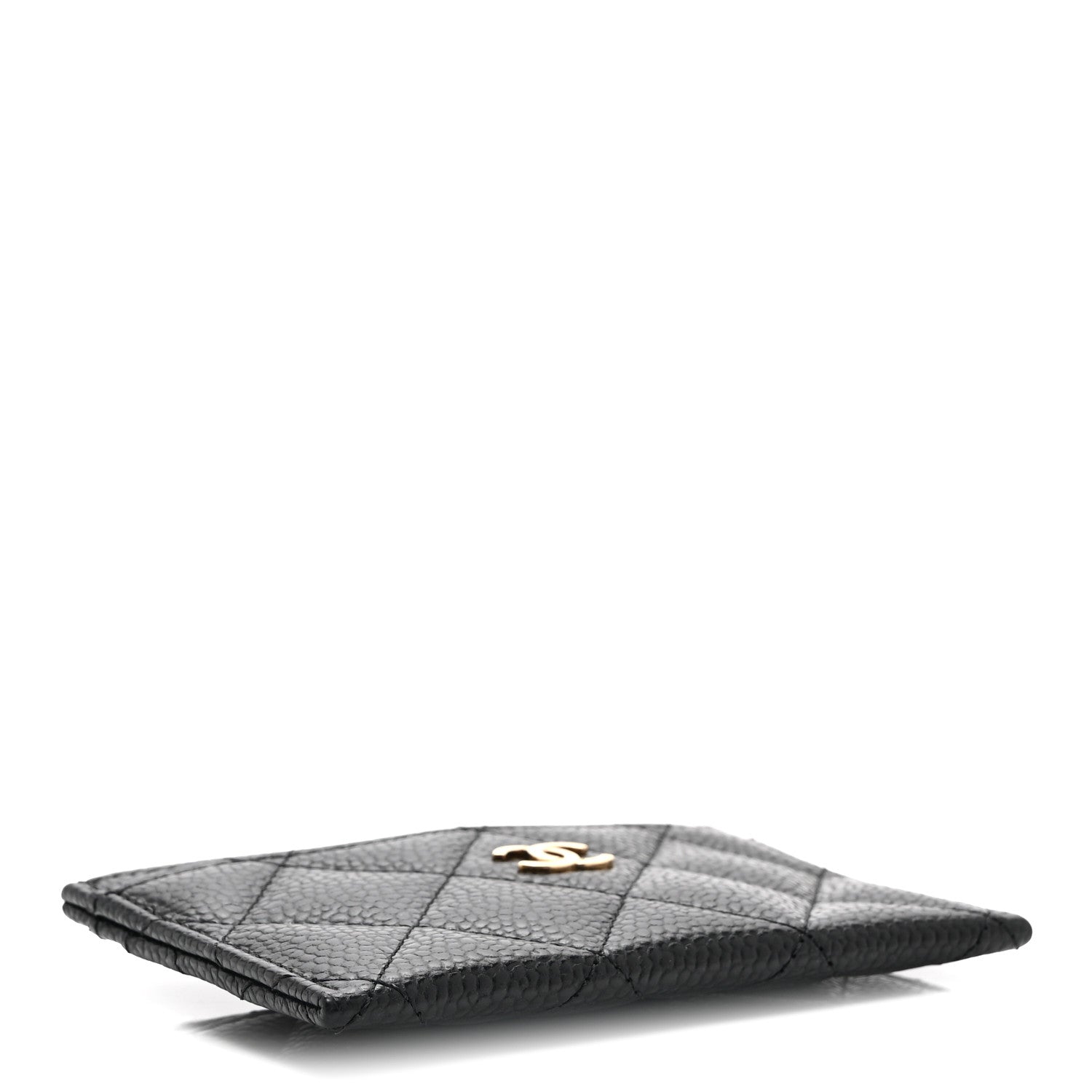 Caviar Quilted  Holder Black