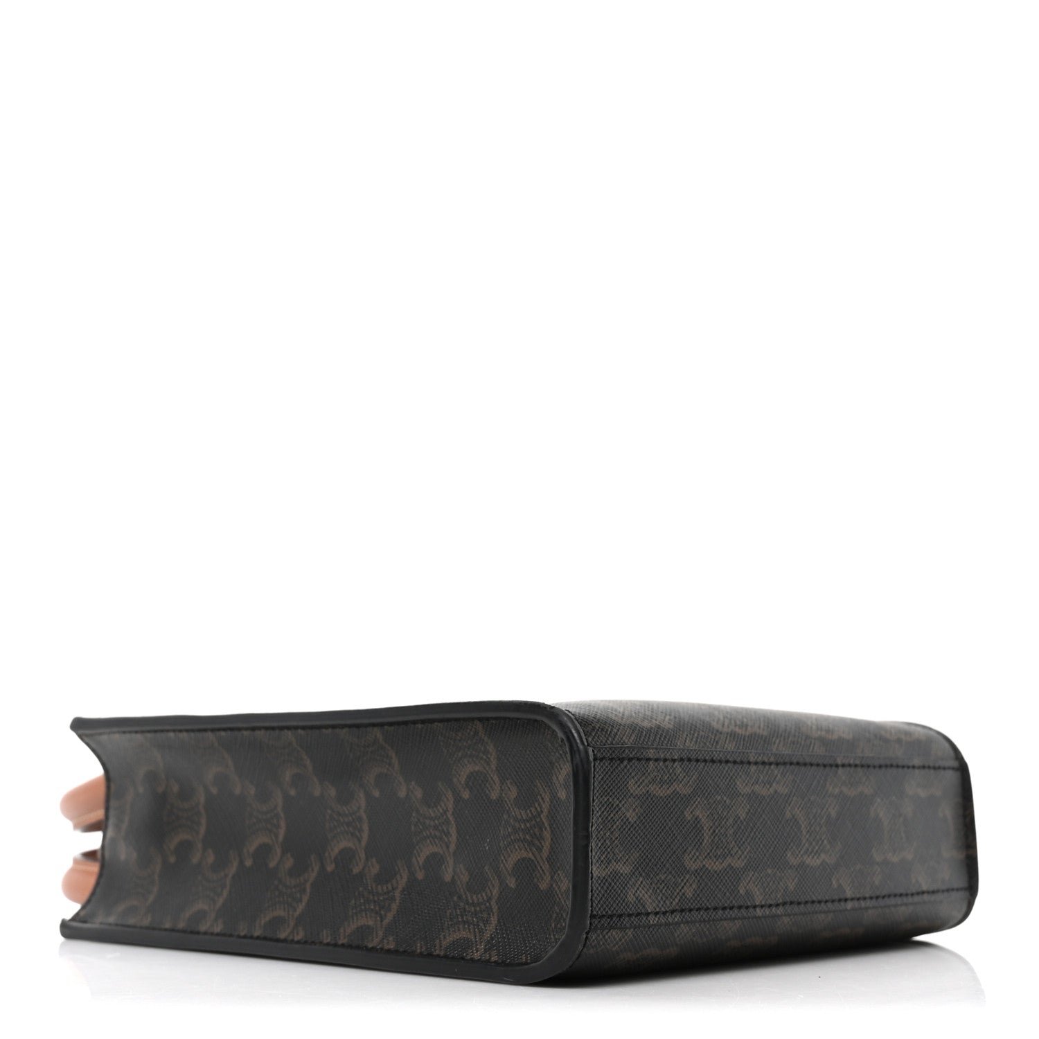 Triomphe Canvas Calfskin Mini Vertical Cabas Tan