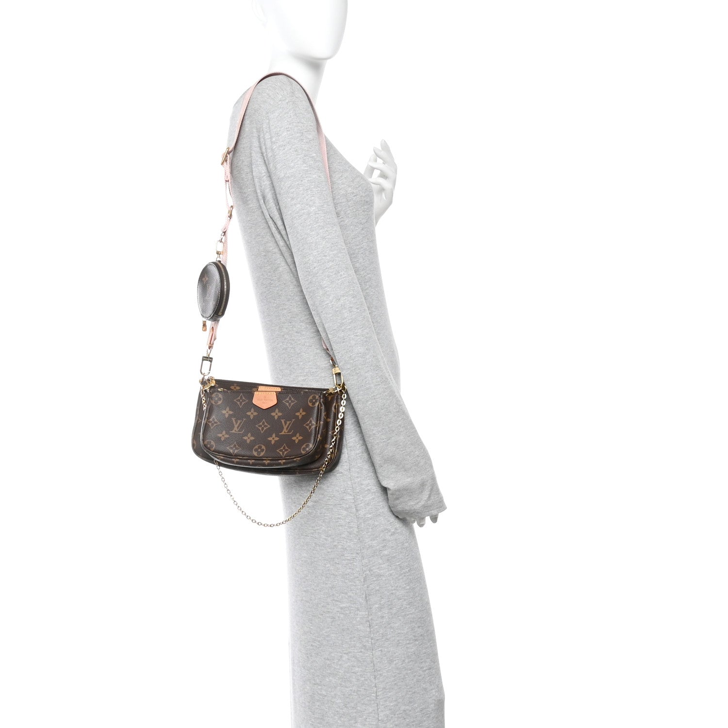 Monogram Multi Pochette Accessories Rose Clair