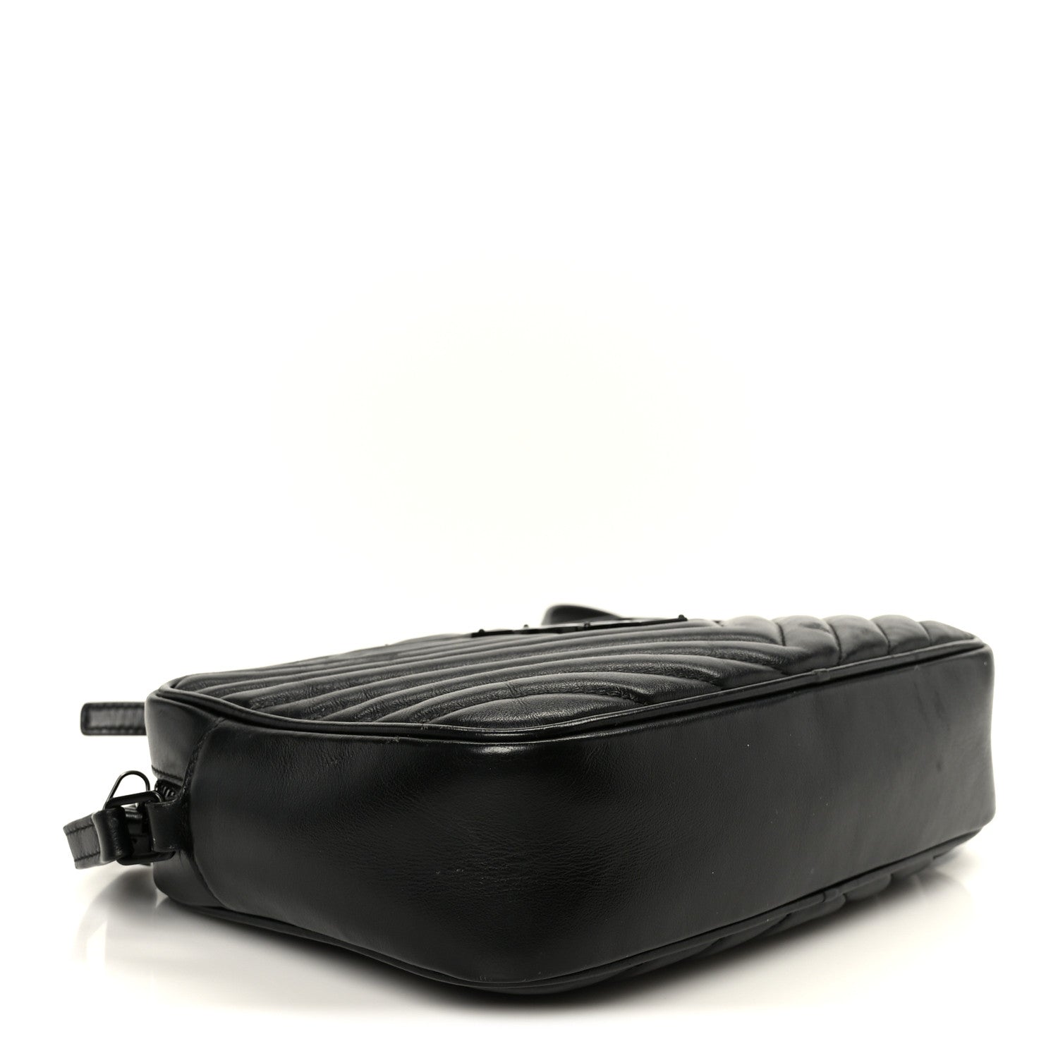 Calfskin Matelasse Monogram Monochrome Lou Camera Bag Black