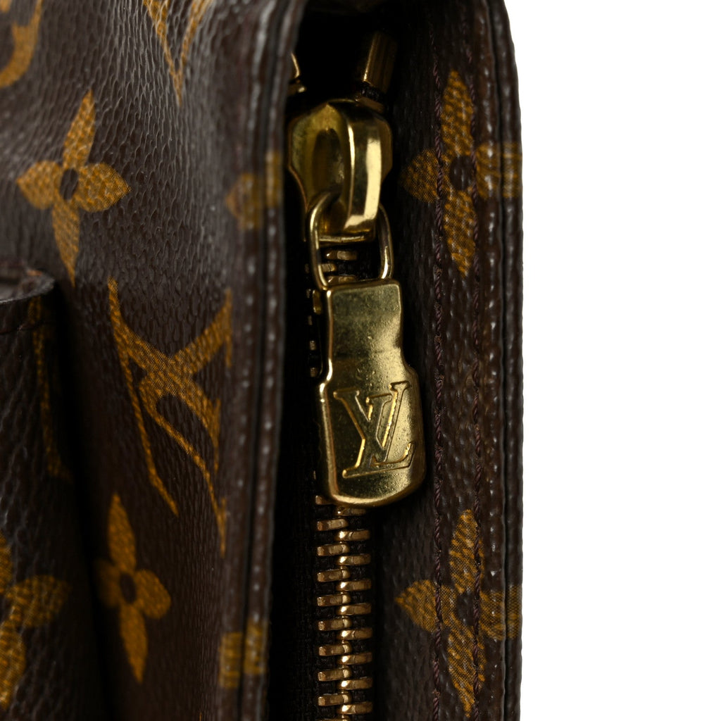 Monogram Partition Wristlet