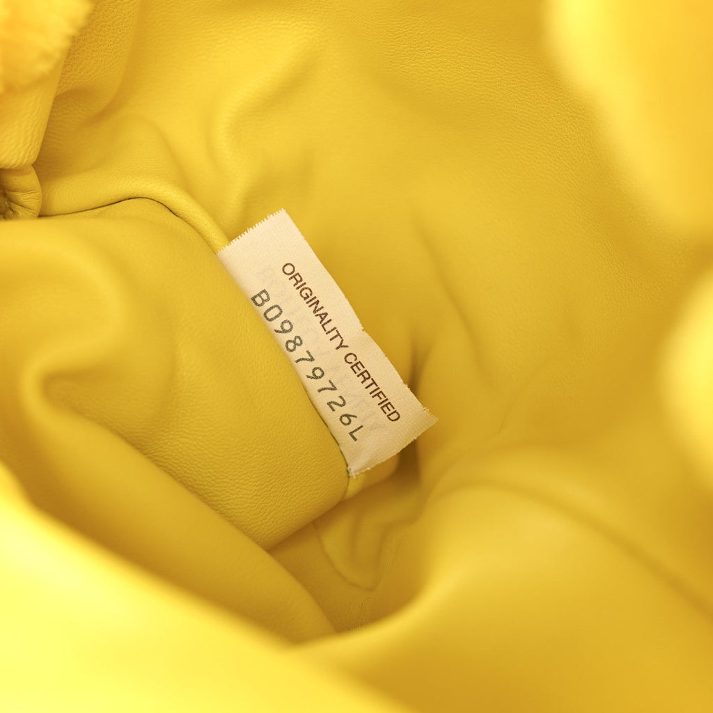 Chenille The Mini Pouch Lemon