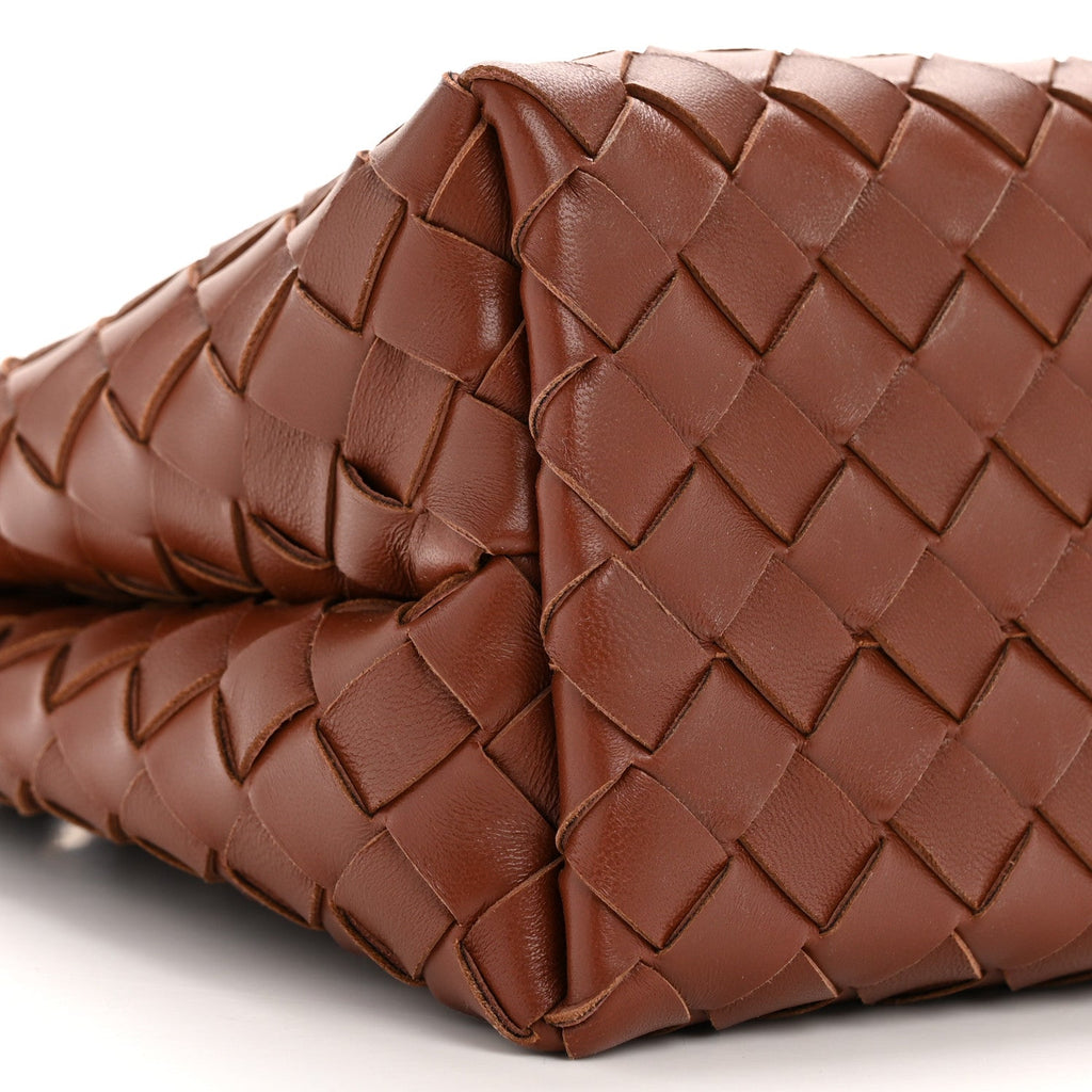 Nappa Intrecciato Small Andiamo Shoulder Bag Sapele