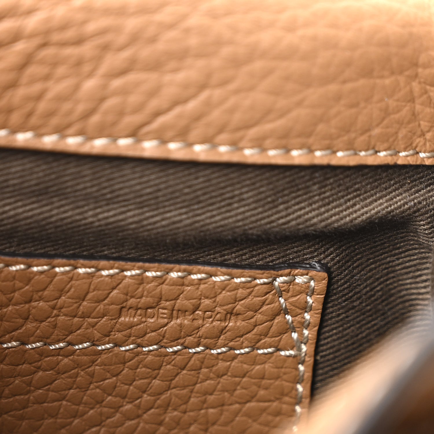 Calfskin Mini Marcie Round Crossbody Bag Nut