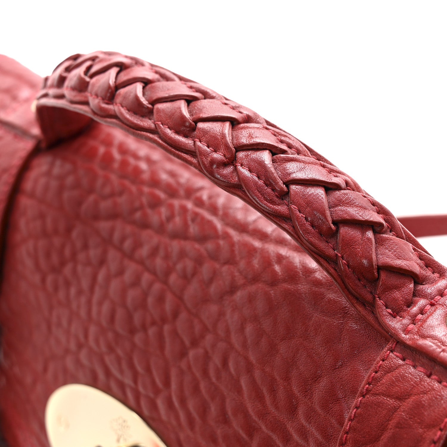 Shrunken Calfskin Medium Alexa Red