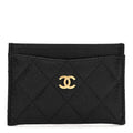 Caviar Quilted  Holder Black