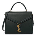 Grain de Poudre Medium Classic Monogram Cassandra Top Handle Dark Green