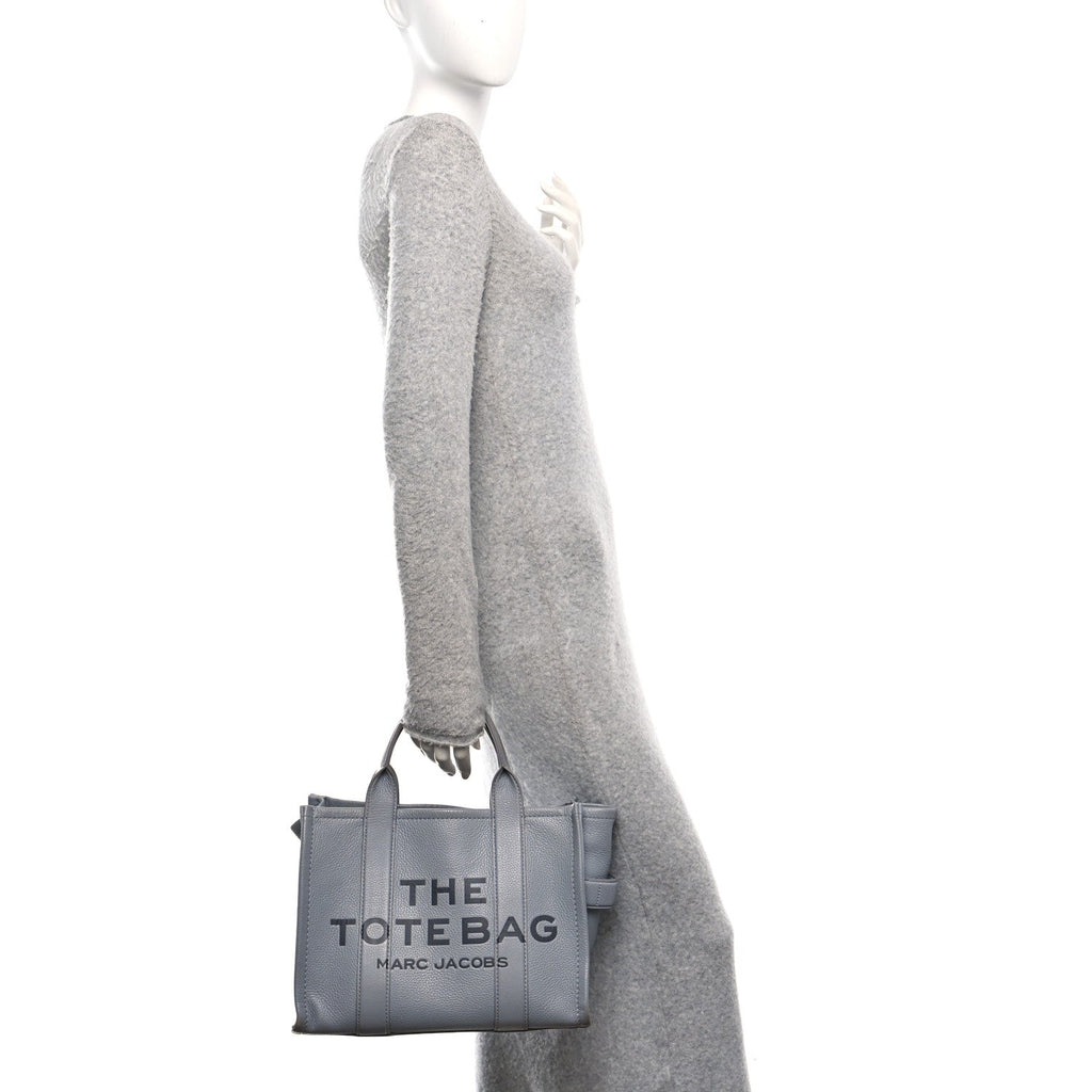 Grained Calfskin Medium The Tote Bag Grey