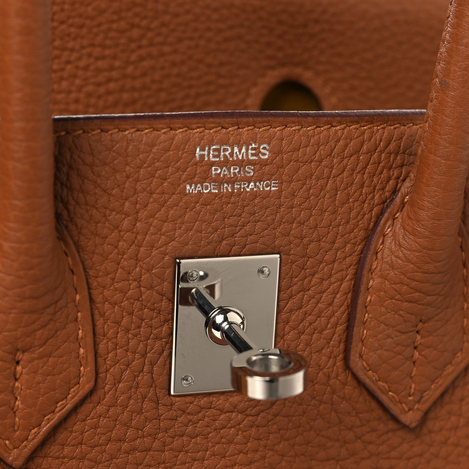 Togo Swift Officier Birkin 25 Gold Ambre