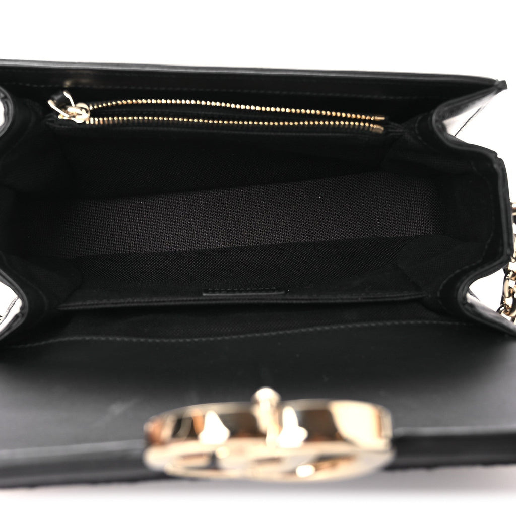 Crepe Wool Silk GG Monogram Go Small Shoulder Bag Black