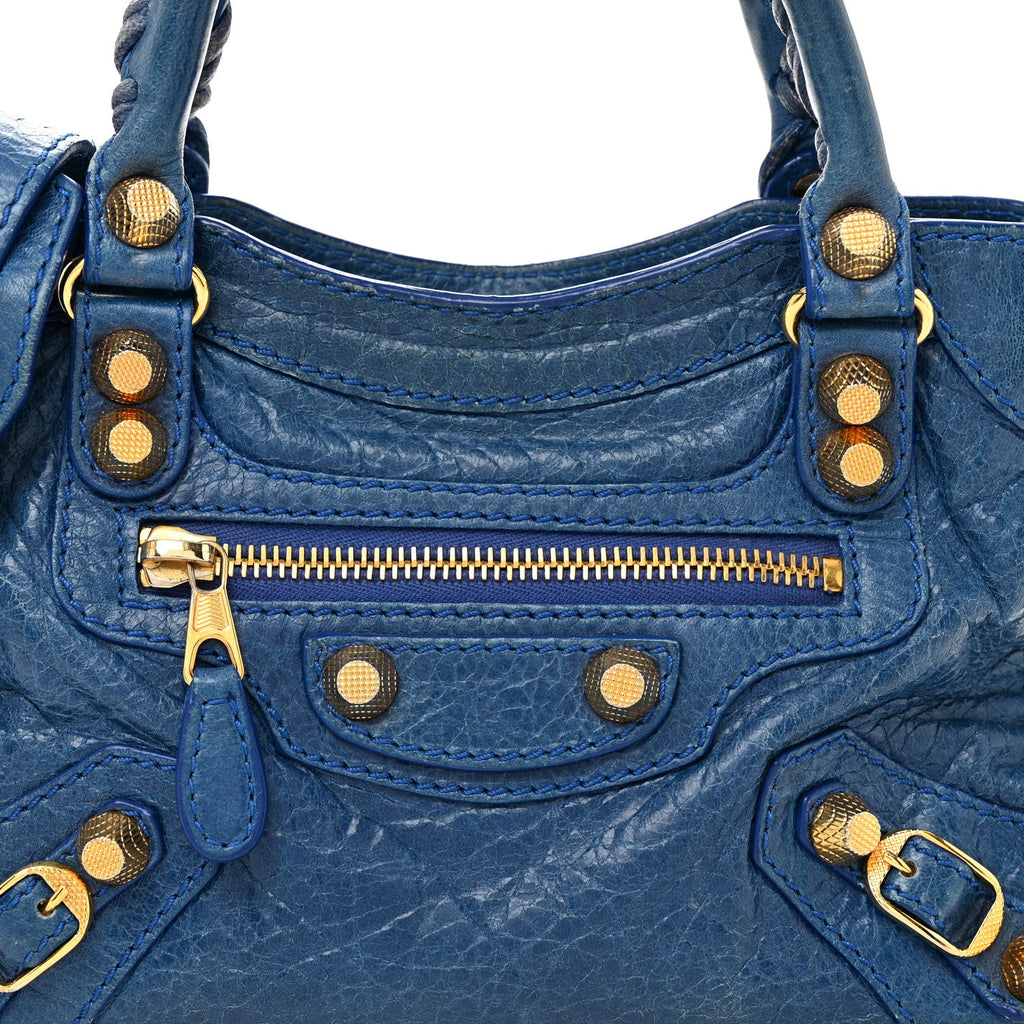 Agneau Giant 12 Gold Hardware Mini City Bleu Lazuli