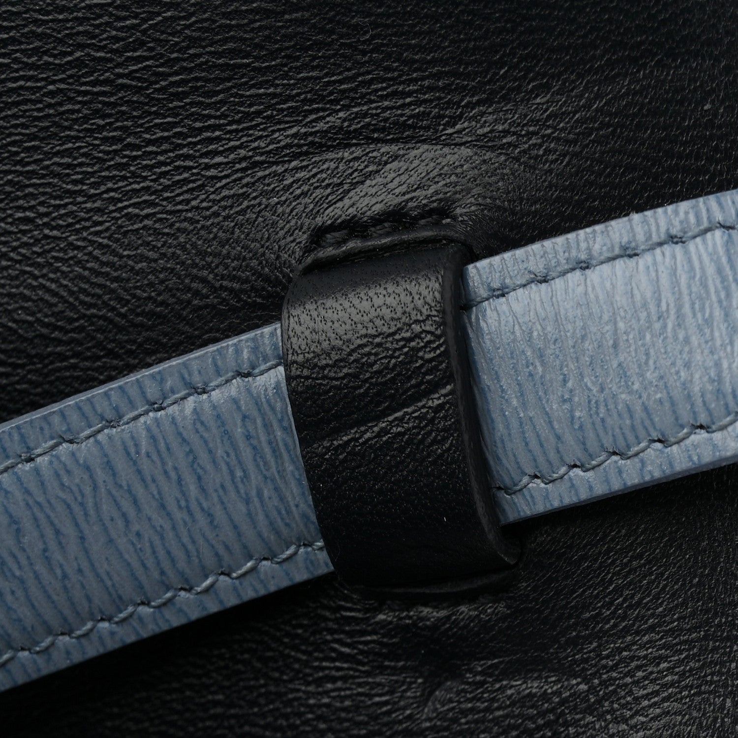 Liege Calfskin Medium Classic Box Flap Bag Slate Blue