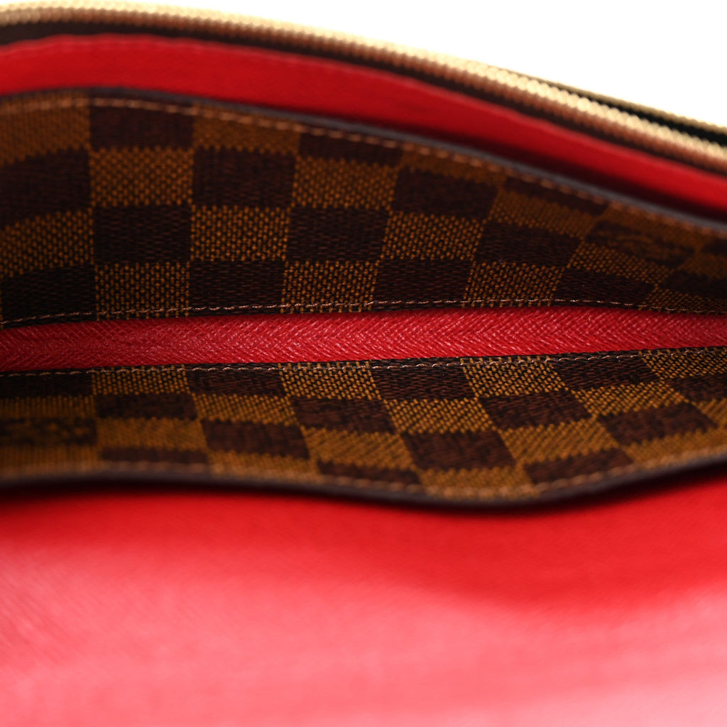 Damier Ebene Emilie Wallet Red