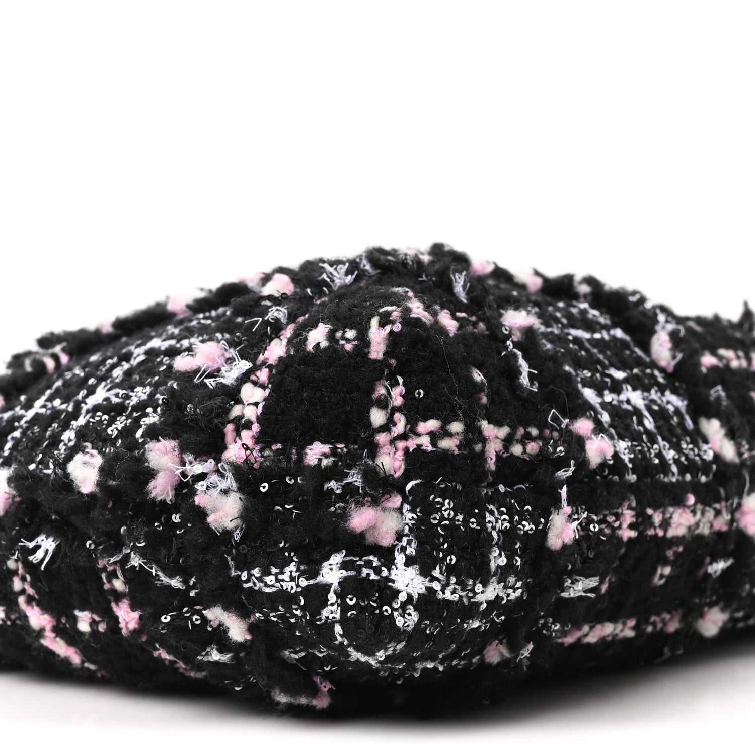 Tweed Patchwork Quilted Small Chanel 22 Black Pink White