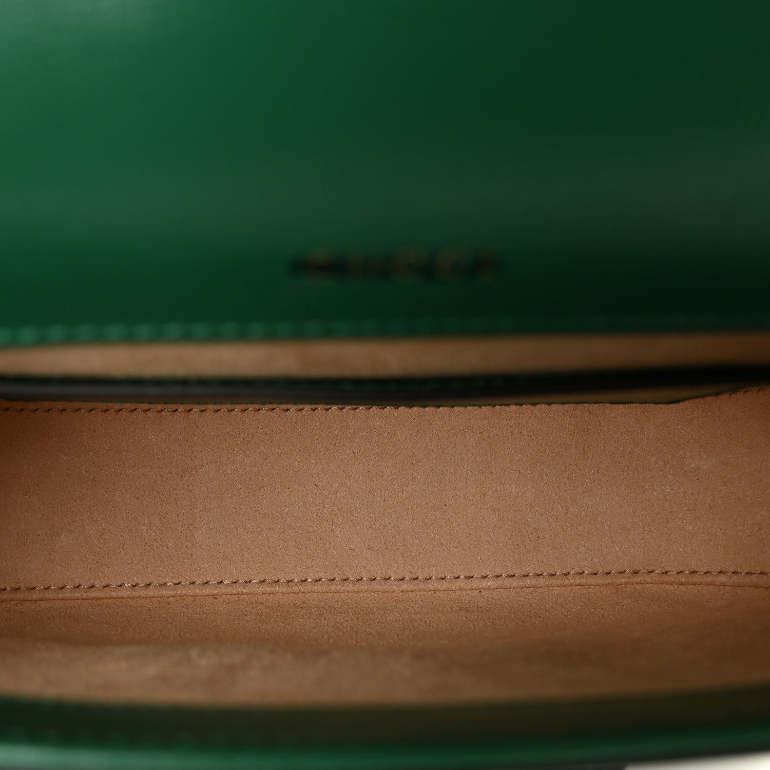 Azalea Calfskin Web Monochrome Horsebit 1955 Shoulder Bag Emerald