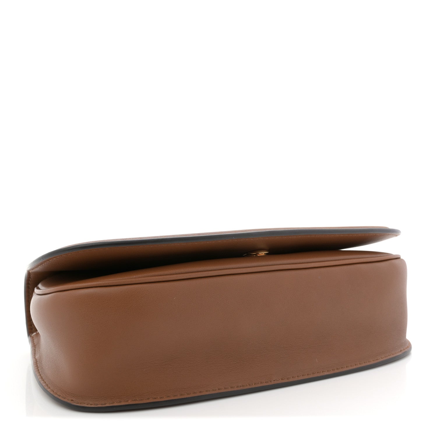 Roxy Calfskin Medium Blondie Top Handle Bag Brown