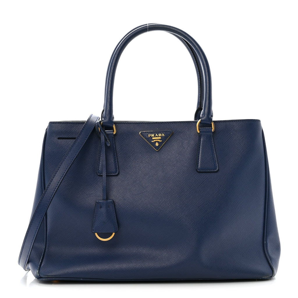 Saffiano Lux Medium Tote Bluette