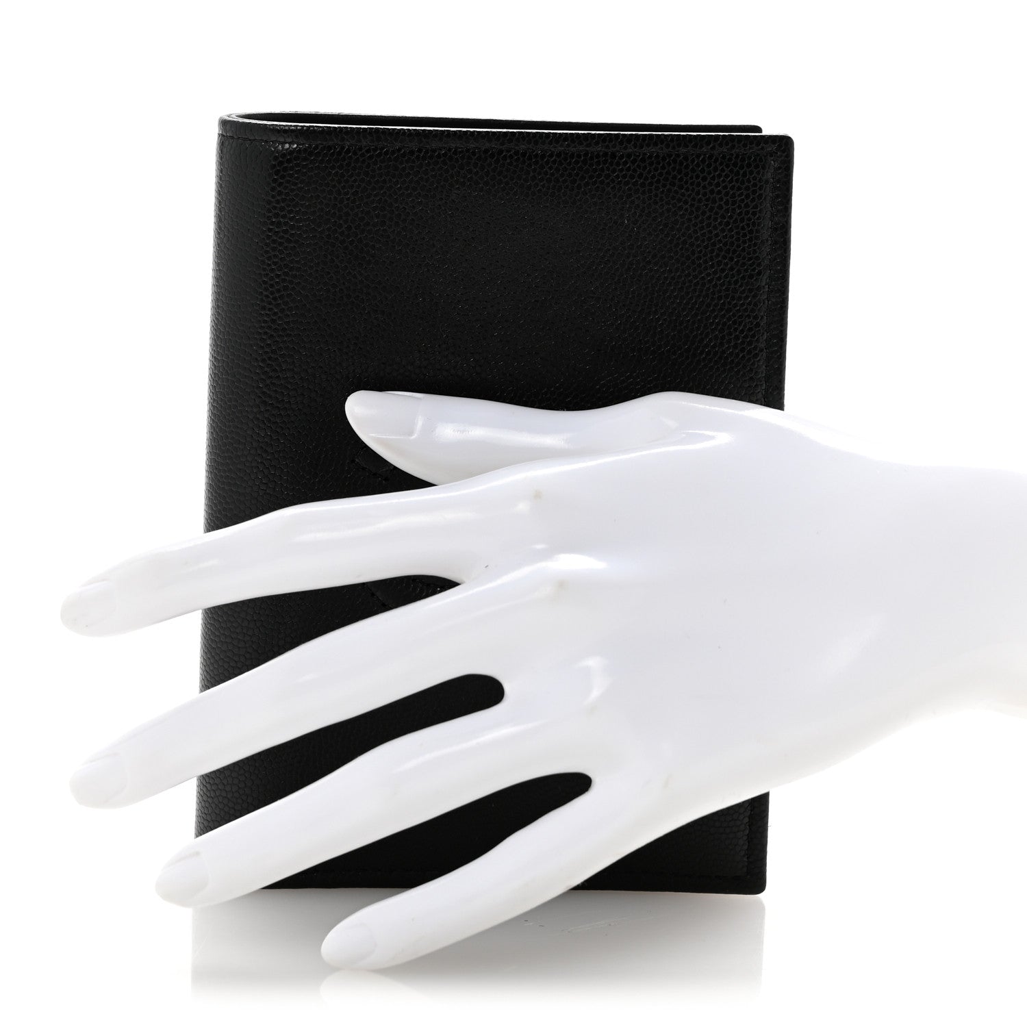 Caviar Timeless Passport Holder Black