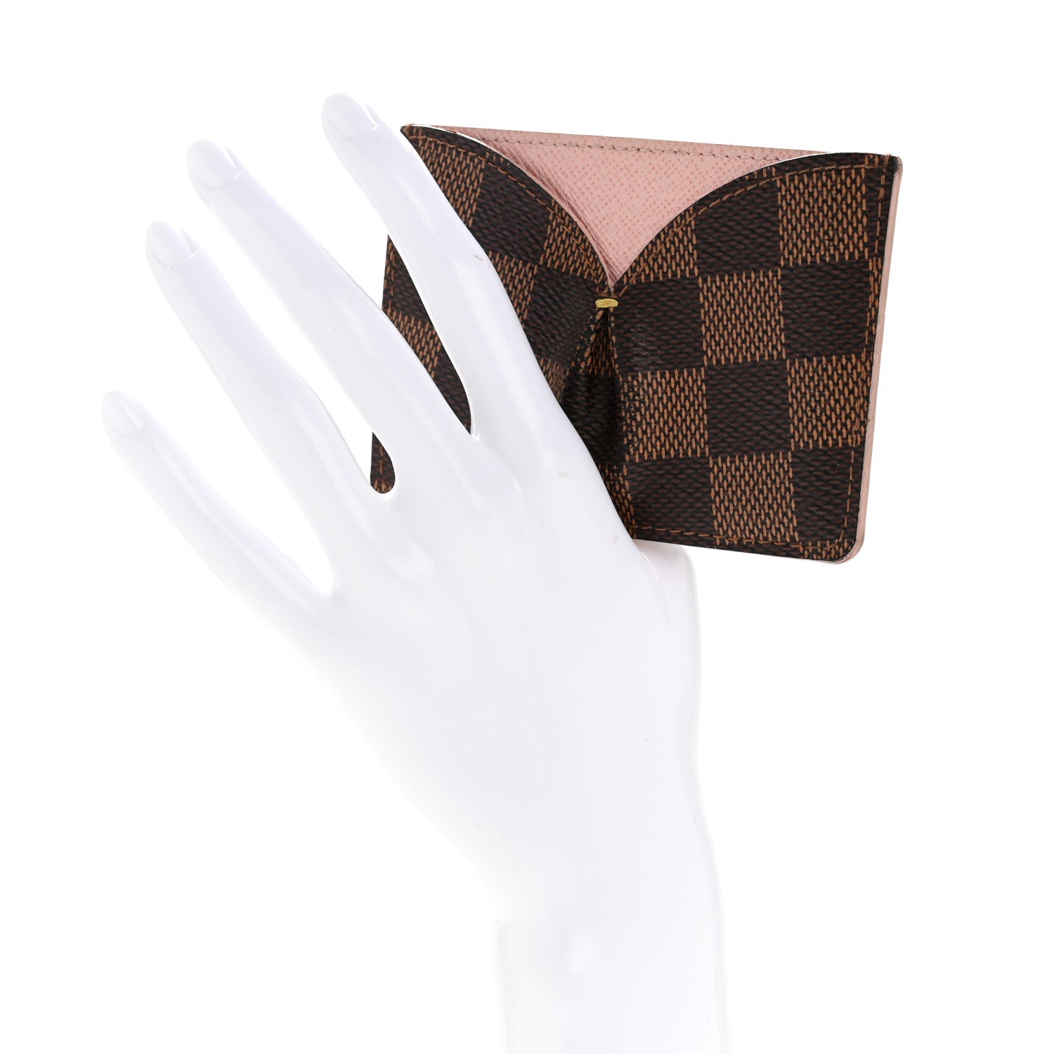 Damier Ebene Caissa  Holder Rose Ballerine
