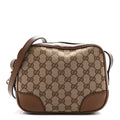 Monogram Mini Bree Messenger Bag Beige Tabacco