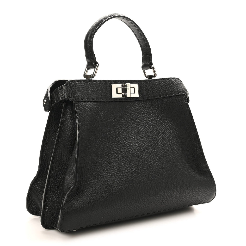 Cuoio Romano Selleria Chamois Medium Peekaboo I SEE U Satchel Black Camel Sunflower