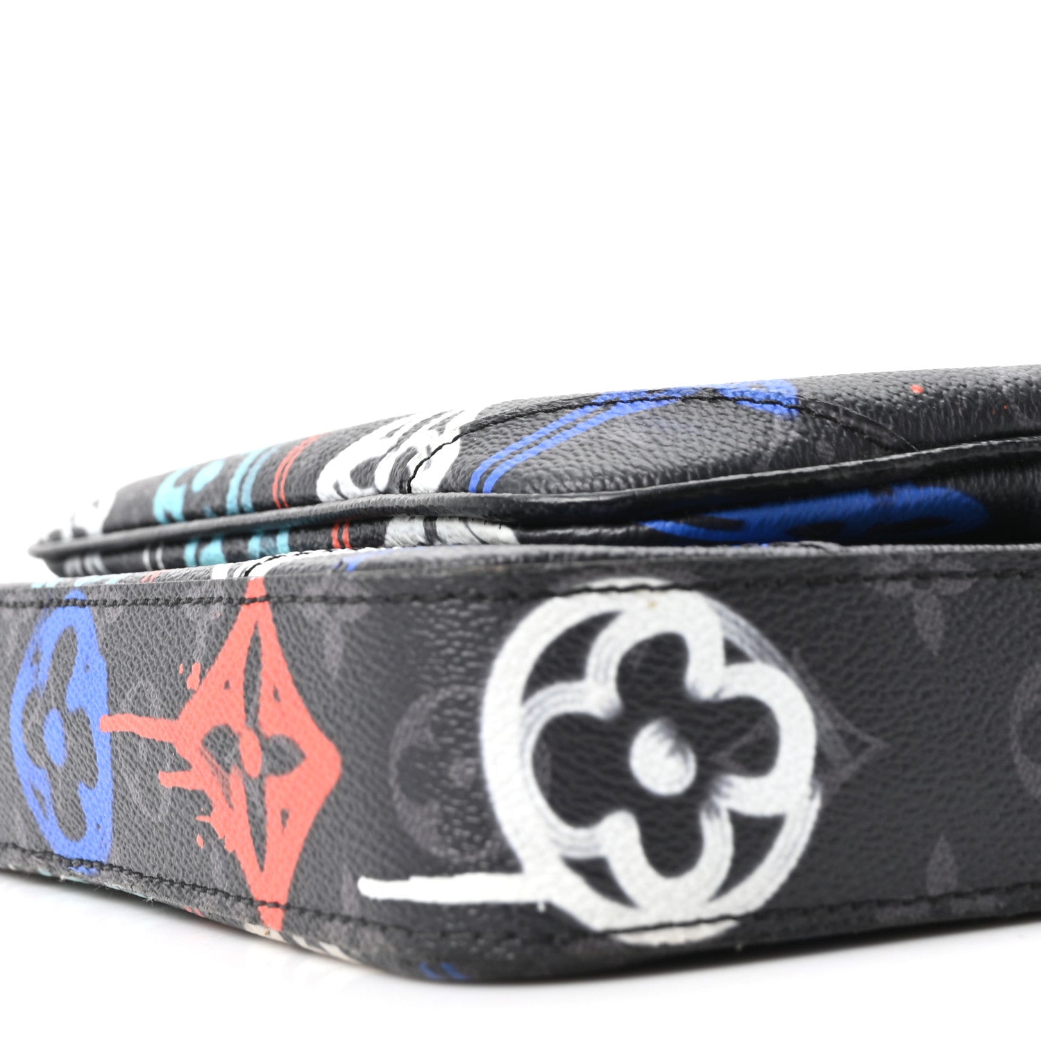 Monogram Eclipse LV Graffiti Trio Messenger Multicolor