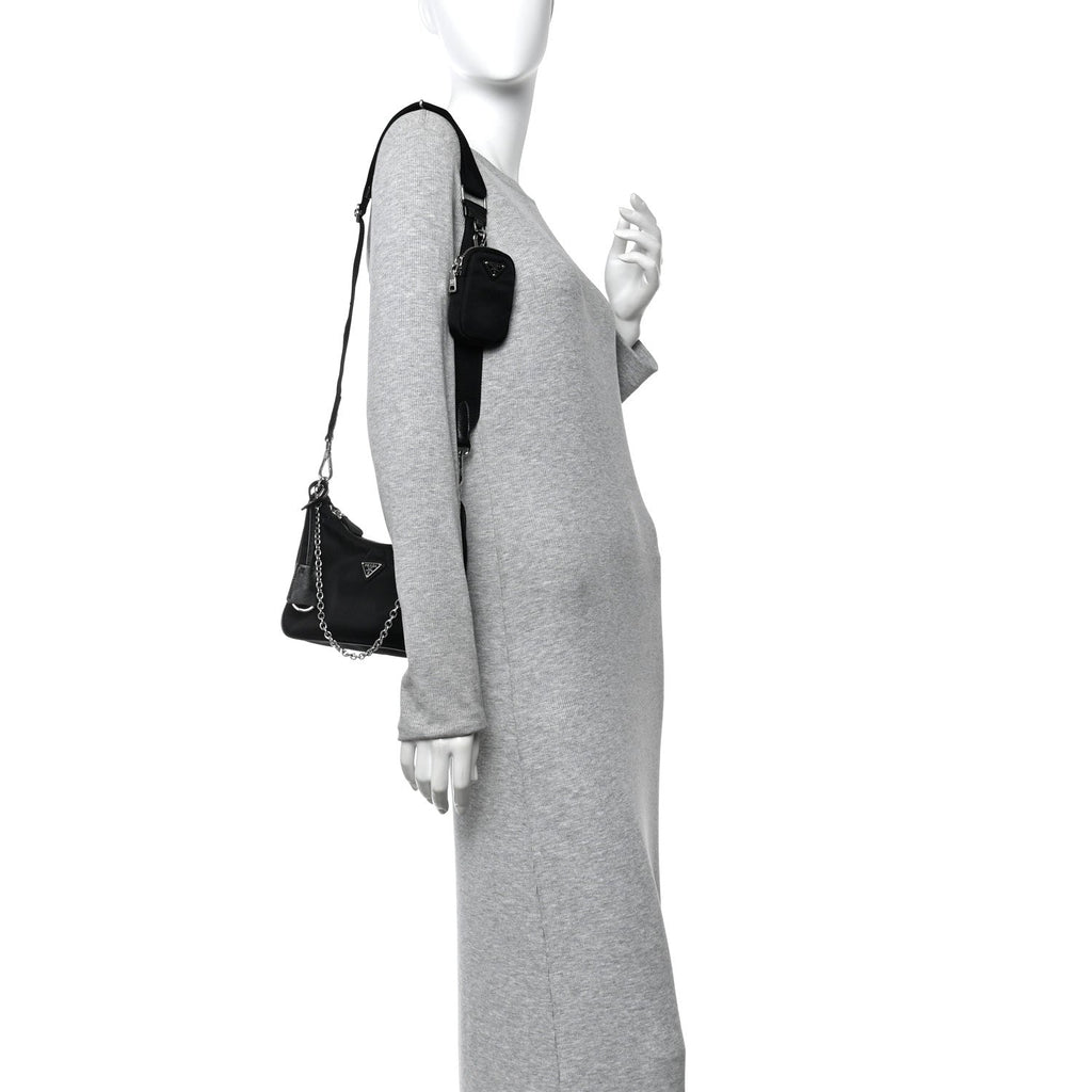 Nylon Re-Edition 2005 Shoulder Bag Black