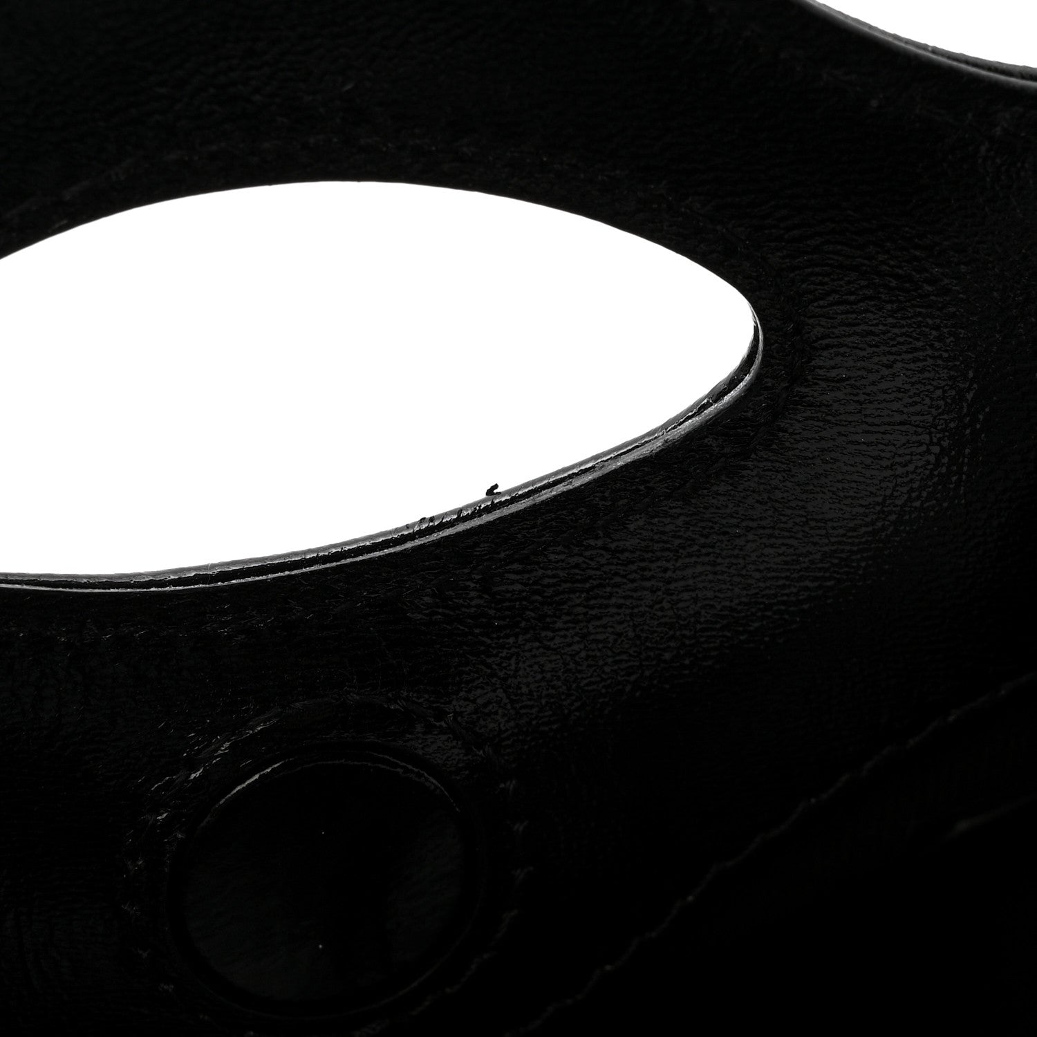 Shiny Lambskin Quilted Micro 31 Clutch With Chain Black