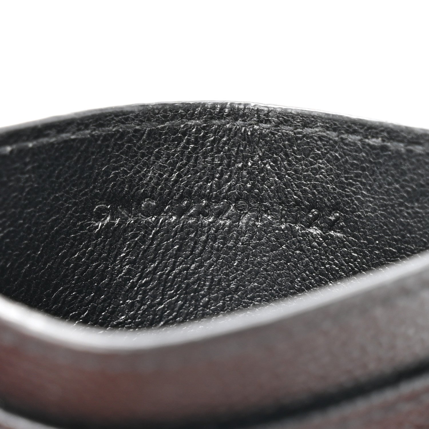 Grain De Poudre Matelasse Chevron Monogram Credit  Case Black