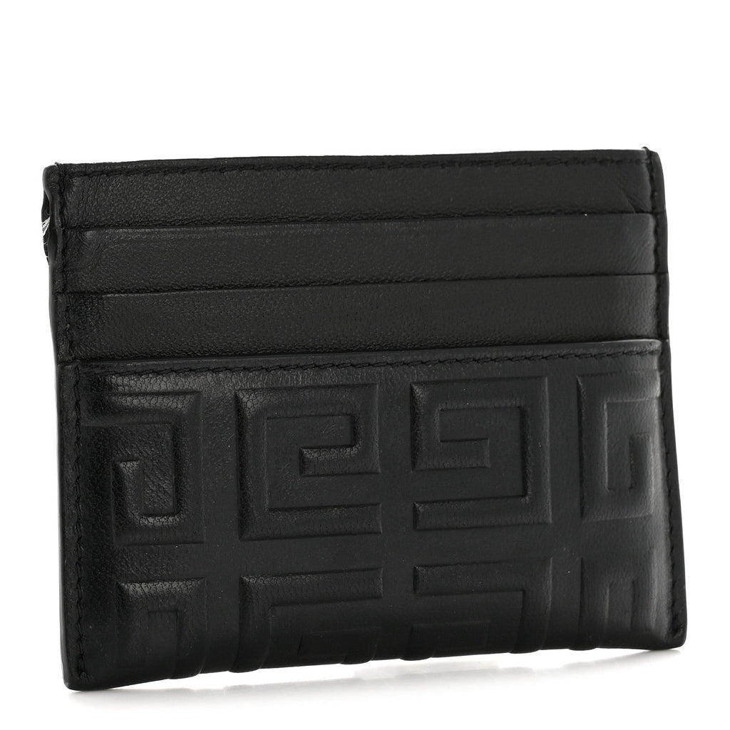 Calfskin 4G Embossed  Holder Black