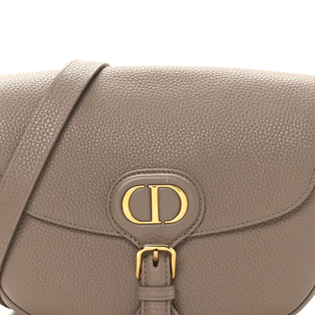 Grained Calfskin Medium Bobby Flap Warm Taupe