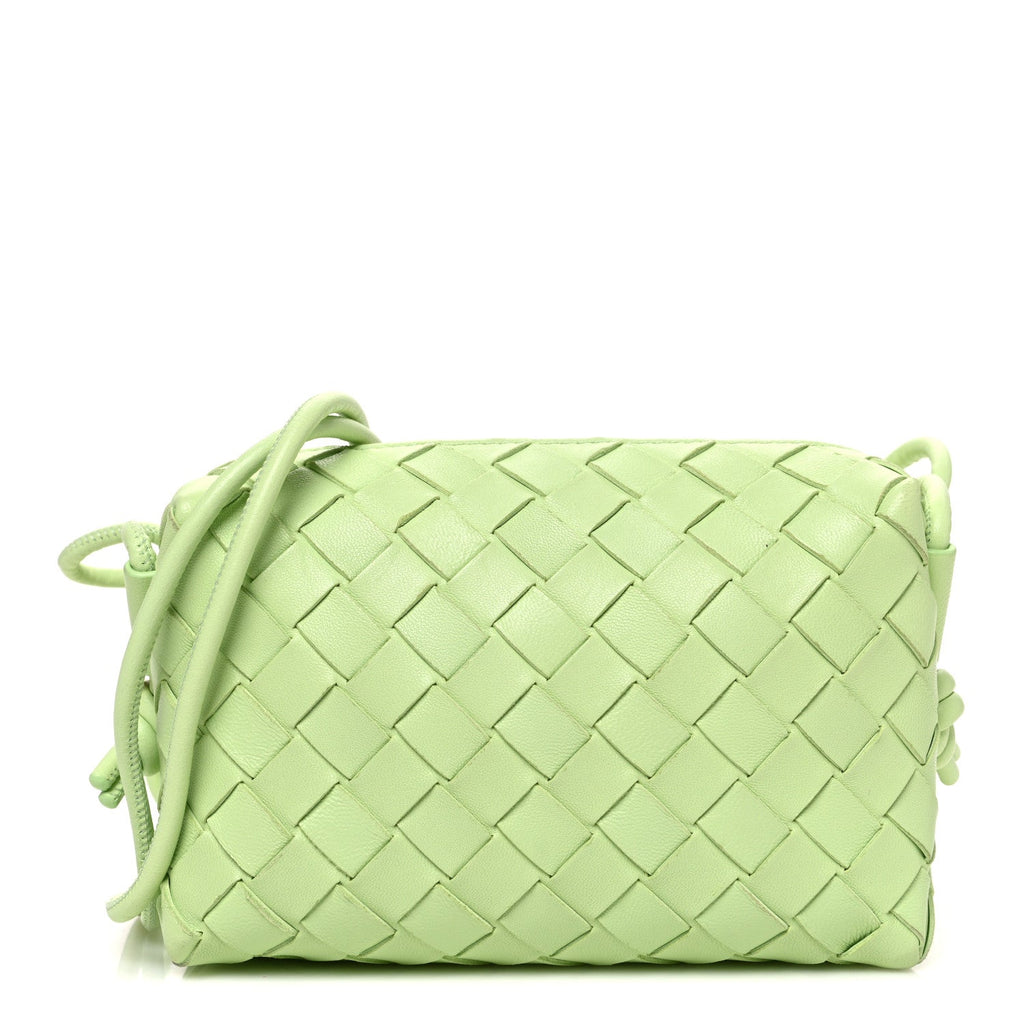 Nappa Intrecciato Mini Loop Camera Bag Fennel