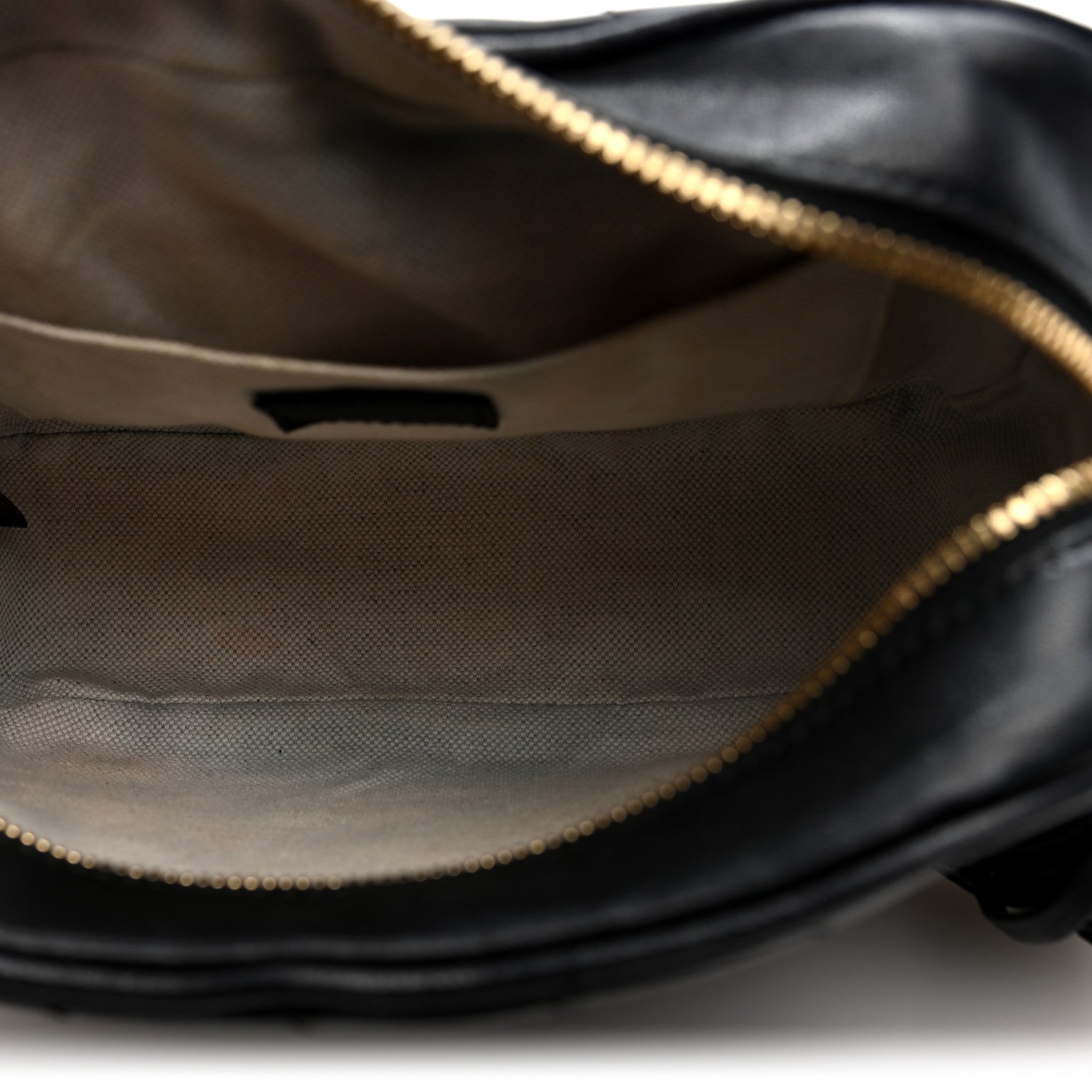 Sakai Be Green Calfskin Diagonal Stitched Small Blondie Shoulder Bag Black