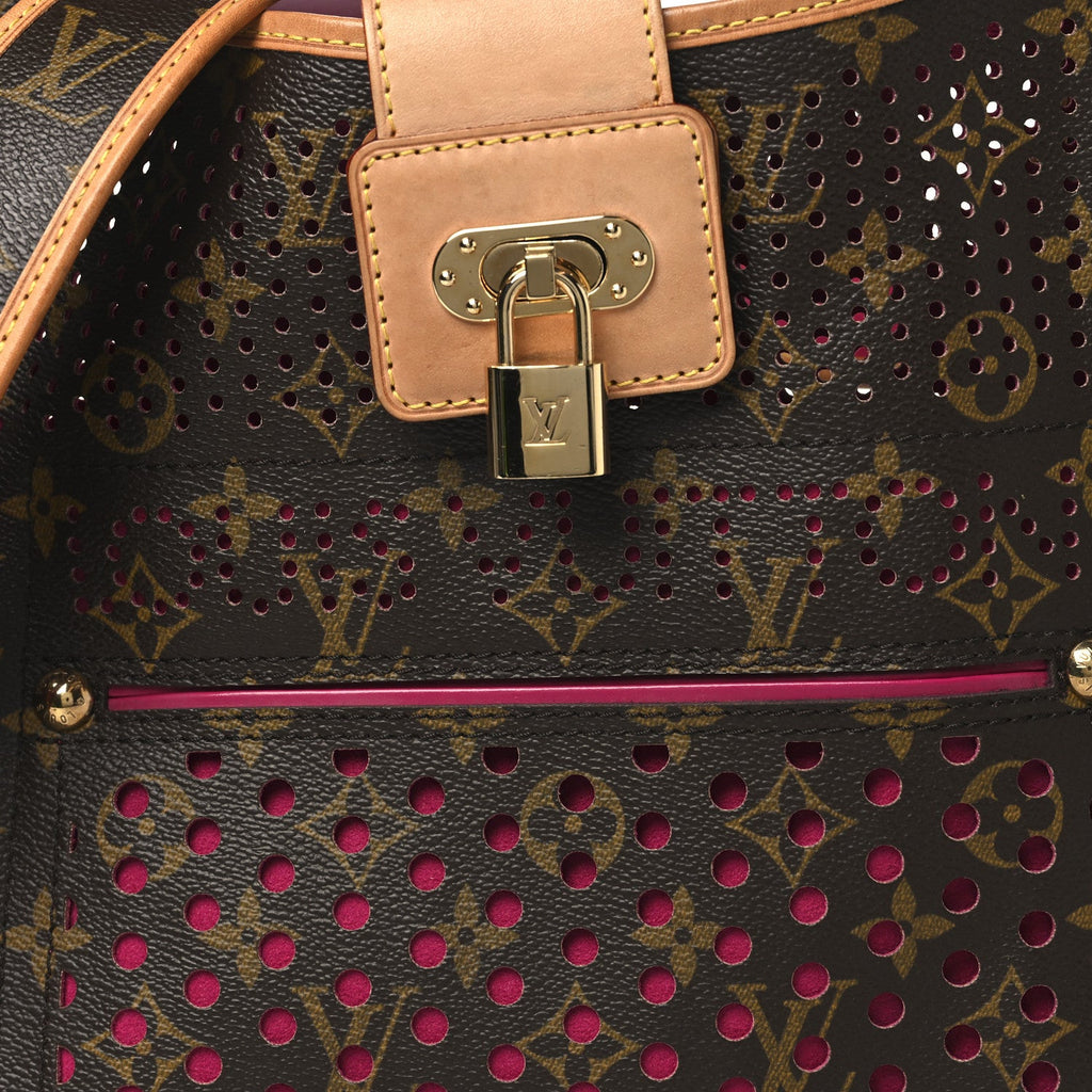 Monogram Perforated Musette Fuchsia