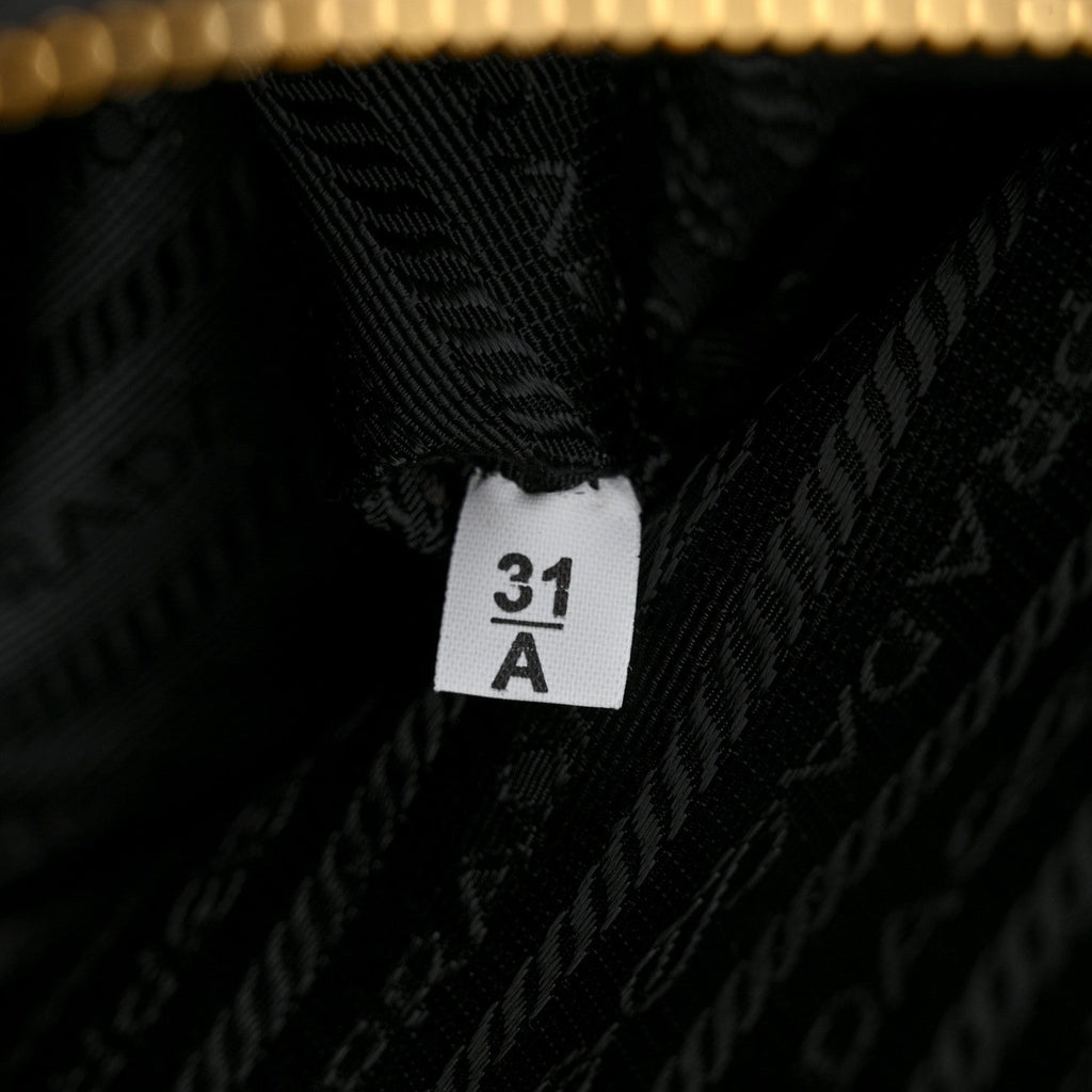 Re-Nylon Saffiano Medium Re-Edition 1978 Top Handle Bag Black