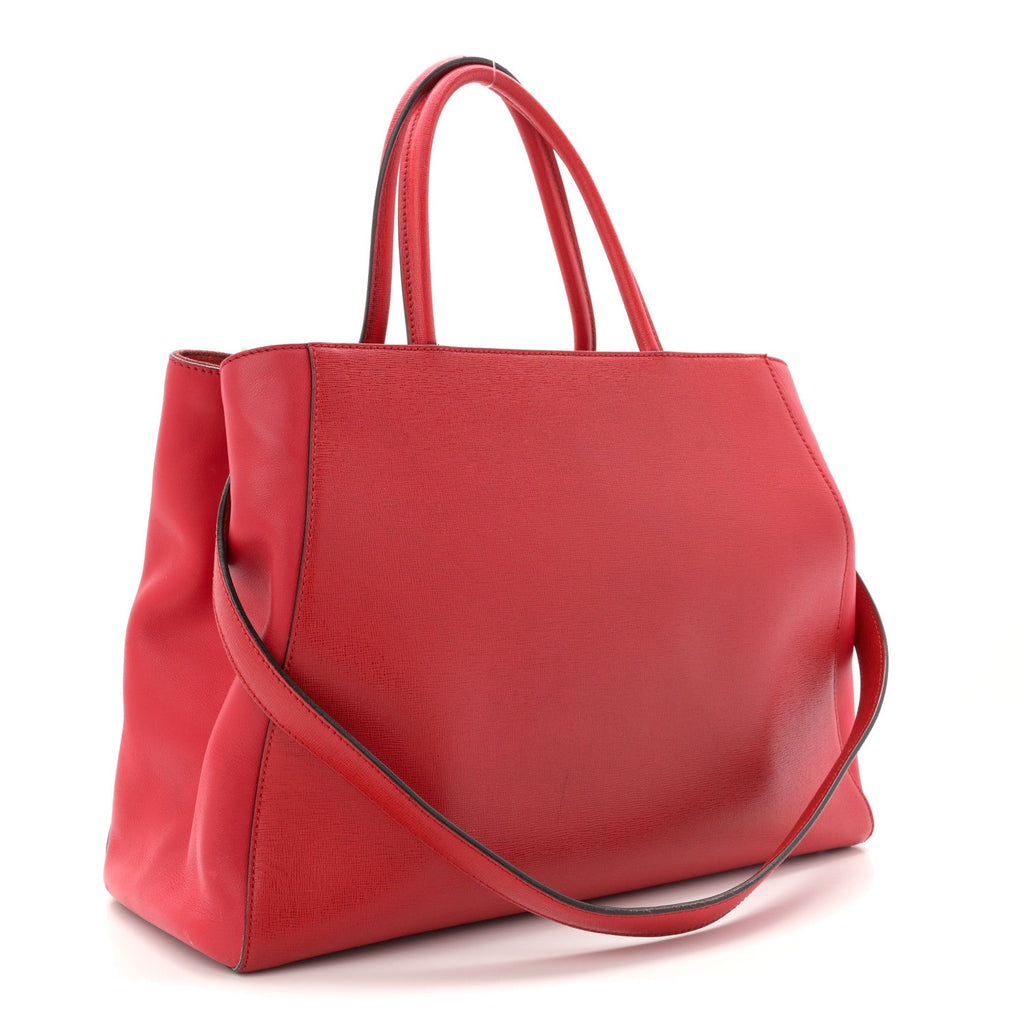 Vitello Elite Flamingo Regular 2Jours Tote Rosso Fiamma