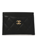 Caviar Quilted  Holder Black