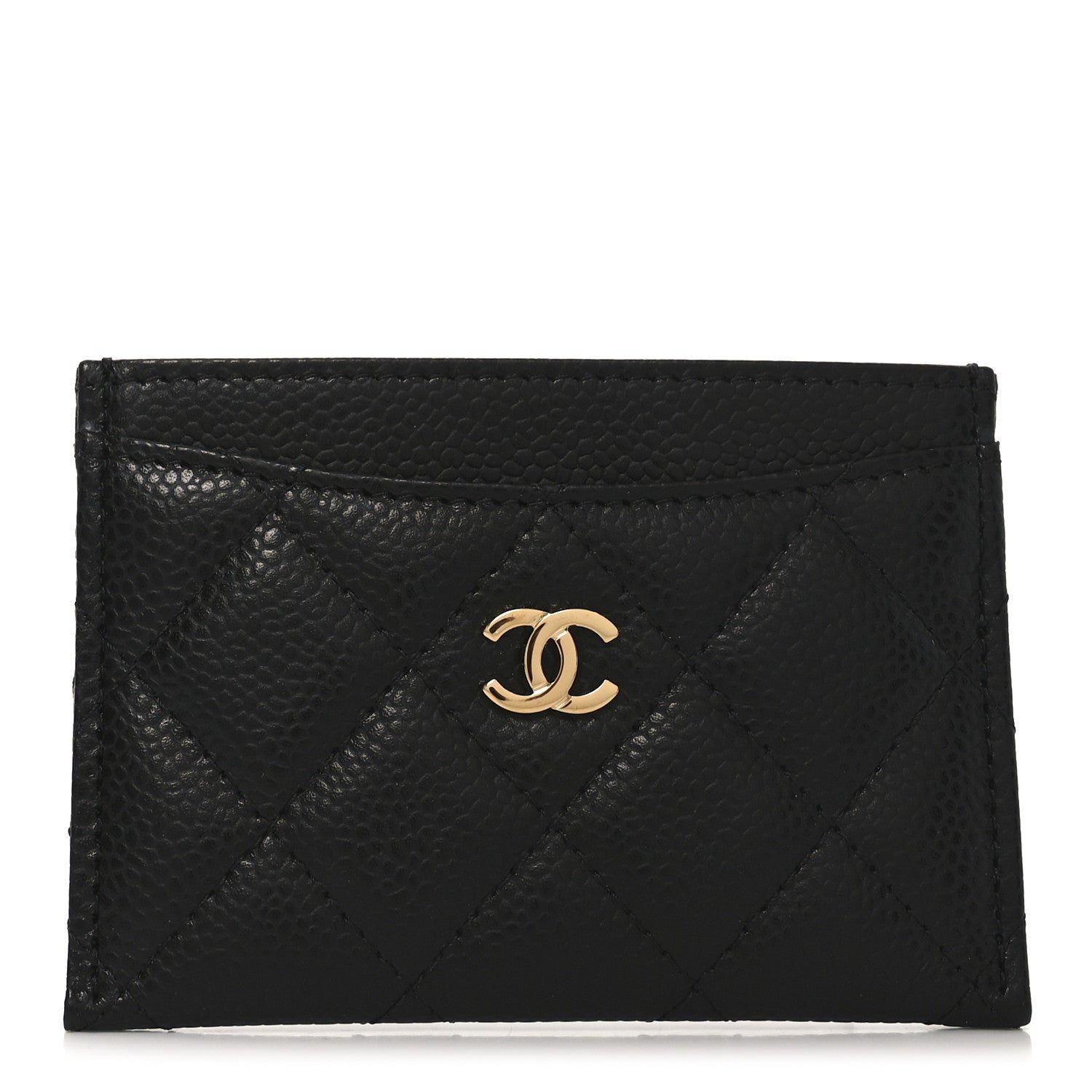 Caviar Quilted  Holder Black