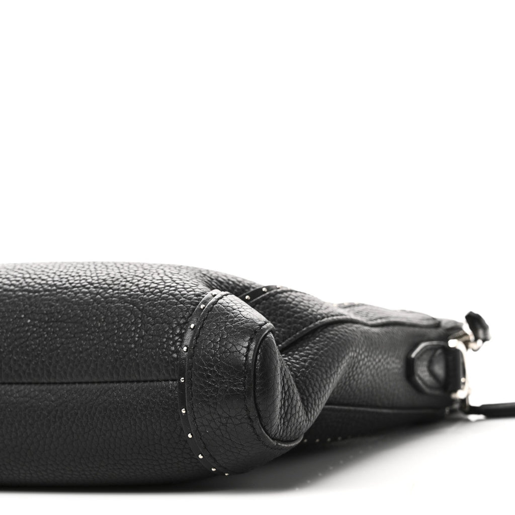 Calfskin Studded Firenze Briefcase Black