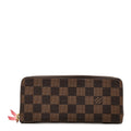 Damier Ebene Clemence Wallet Cherry