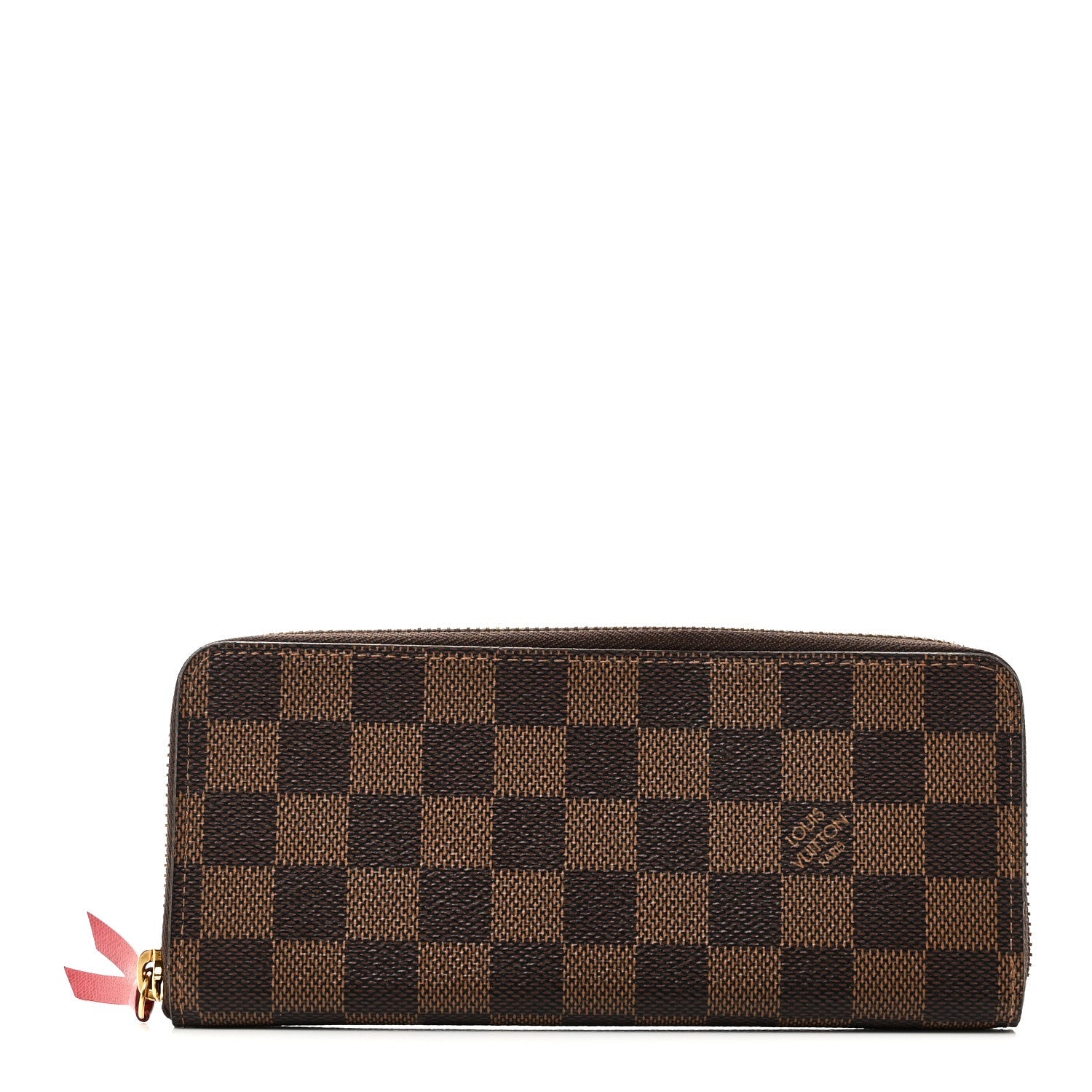 Damier Ebene Clemence Wallet Cherry