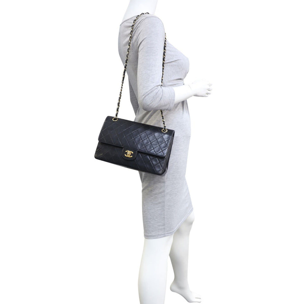 Chanel Classic Double Flap Medium | Vintage Black Quilted Lambskin