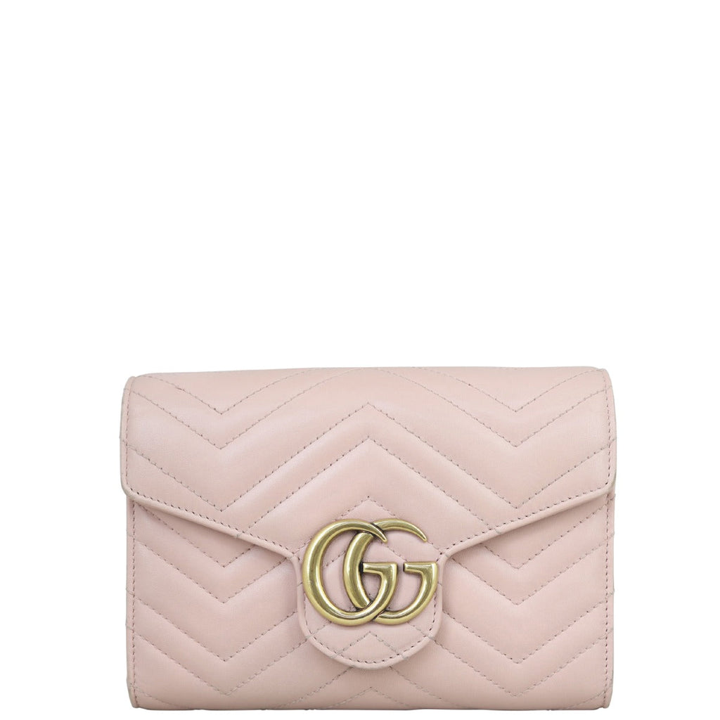 Gucci GG Marmont Matelasse Chain Wallet