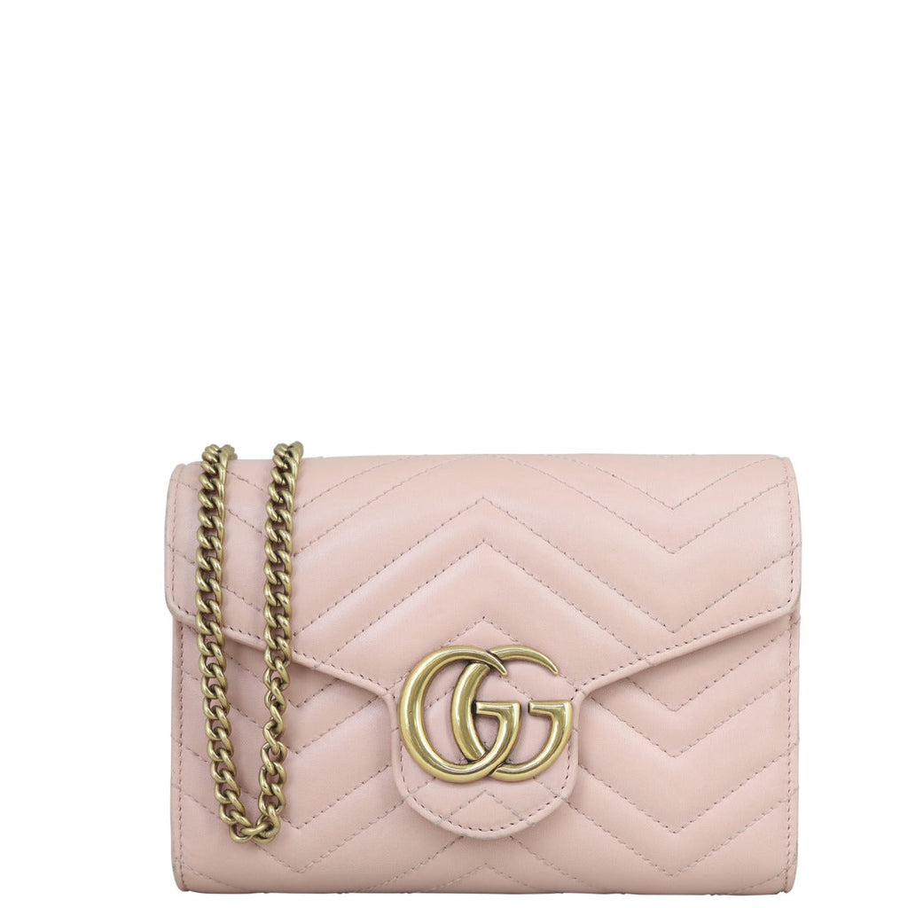 Gucci GG Marmont Matelasse Chain Wallet